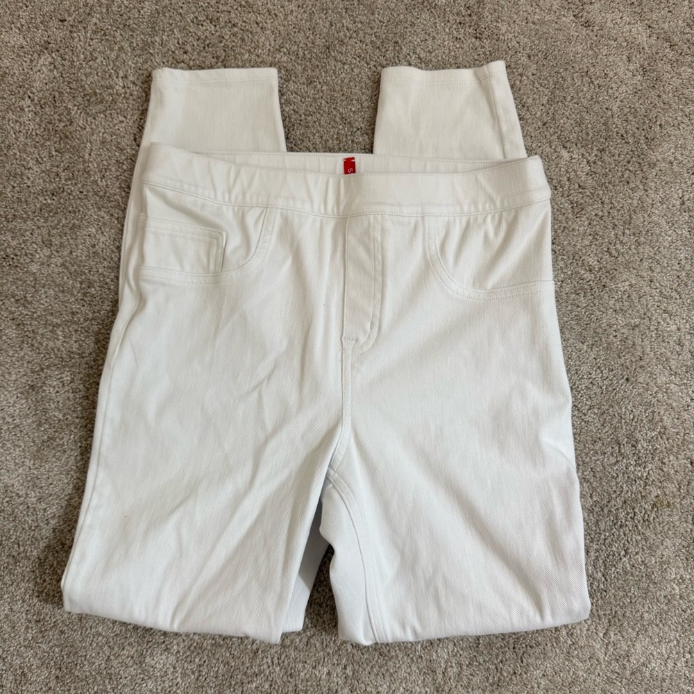 SPANX White Skinny Pull On Pants‎